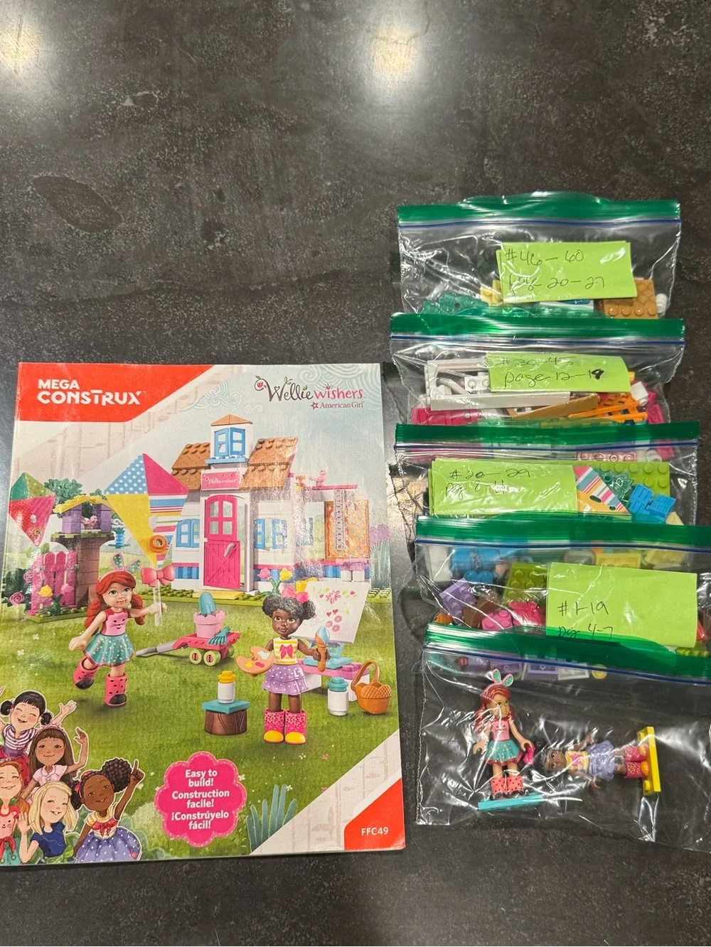 American Girl Mega Construx with Welliewishers Playful Playhouse 253 piece